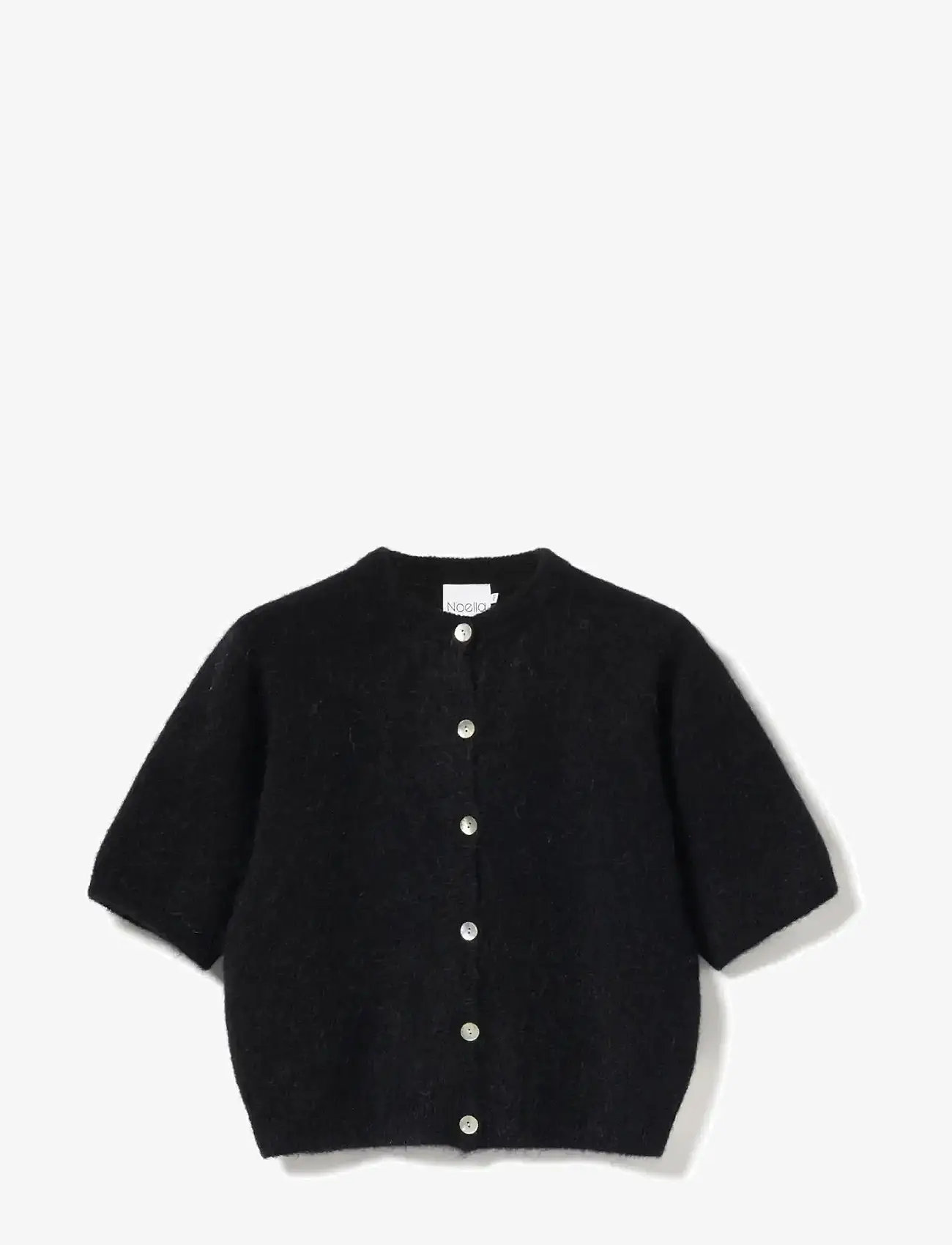 Noella - Kae SS Knit Cardigan - cardigans - black - 1