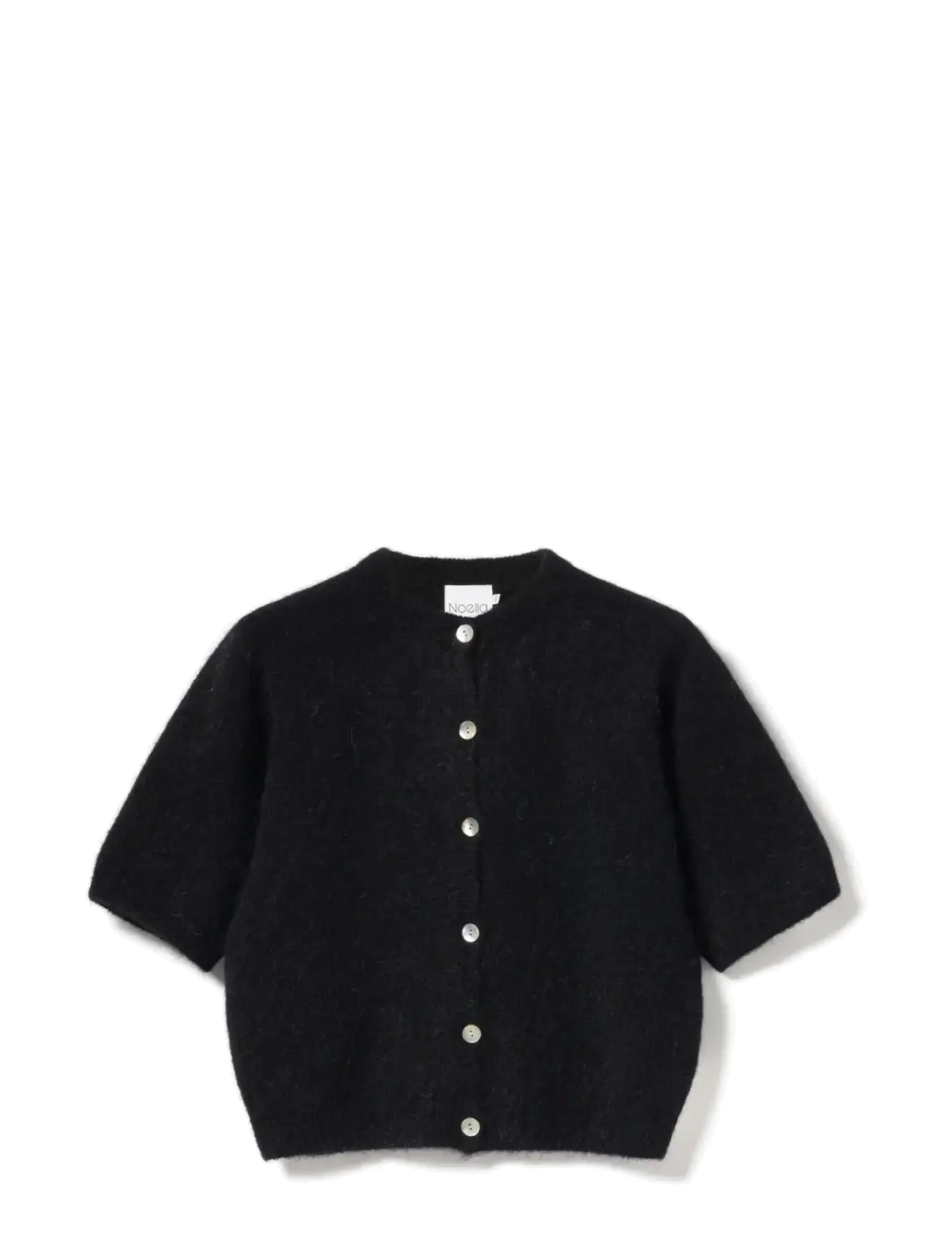 Noella Kae SS Knit Cardigan - Strickmode - BLACK / black