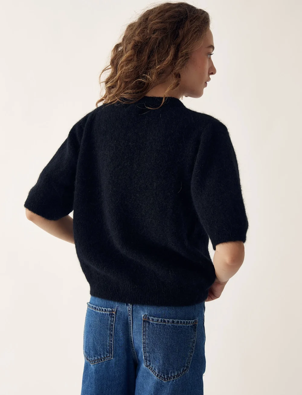 Noella - Kae SS Knit Cardigan - cardigans - black - 0