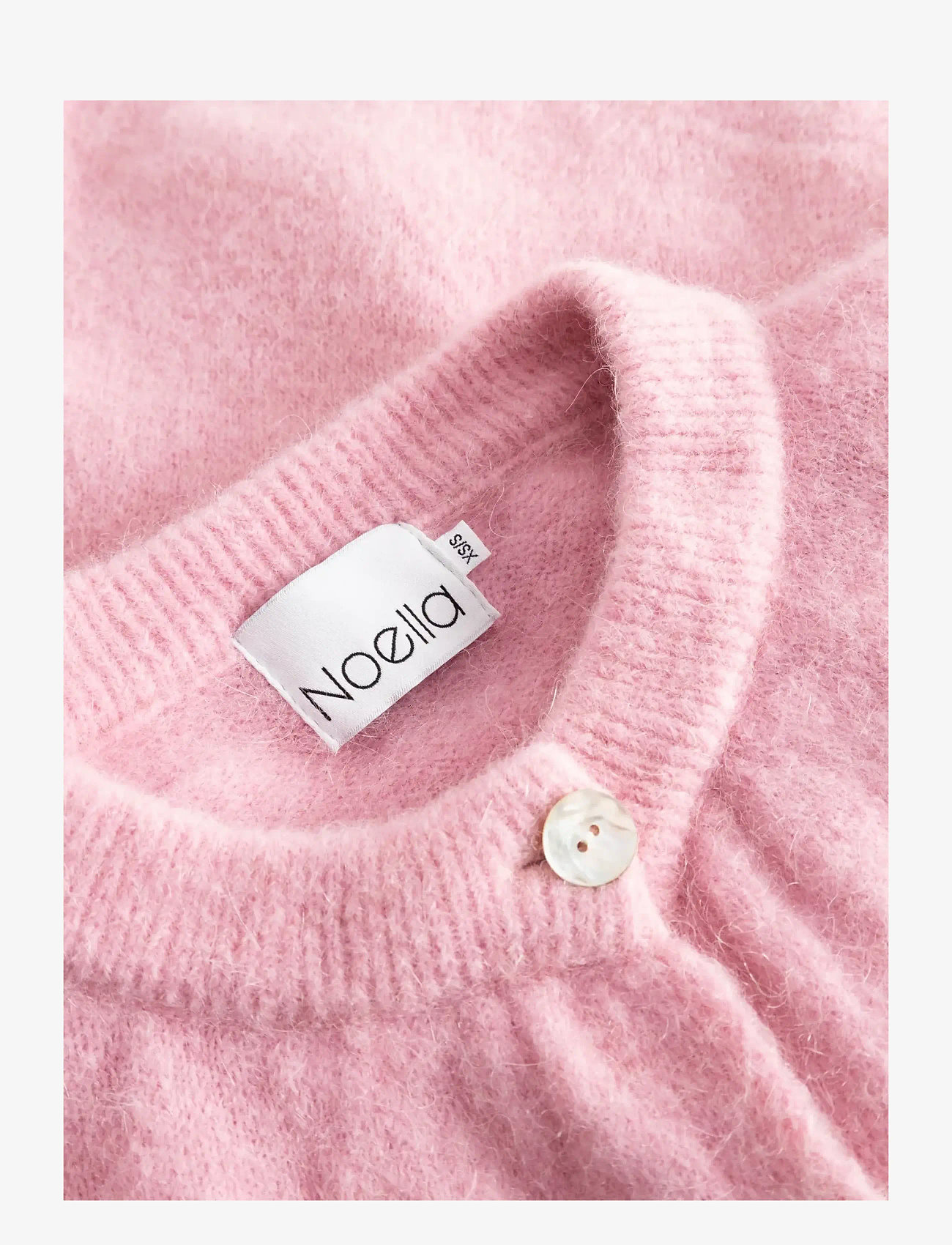Noella - Kae SS Knit Cardigan - cardigans - blush - 3