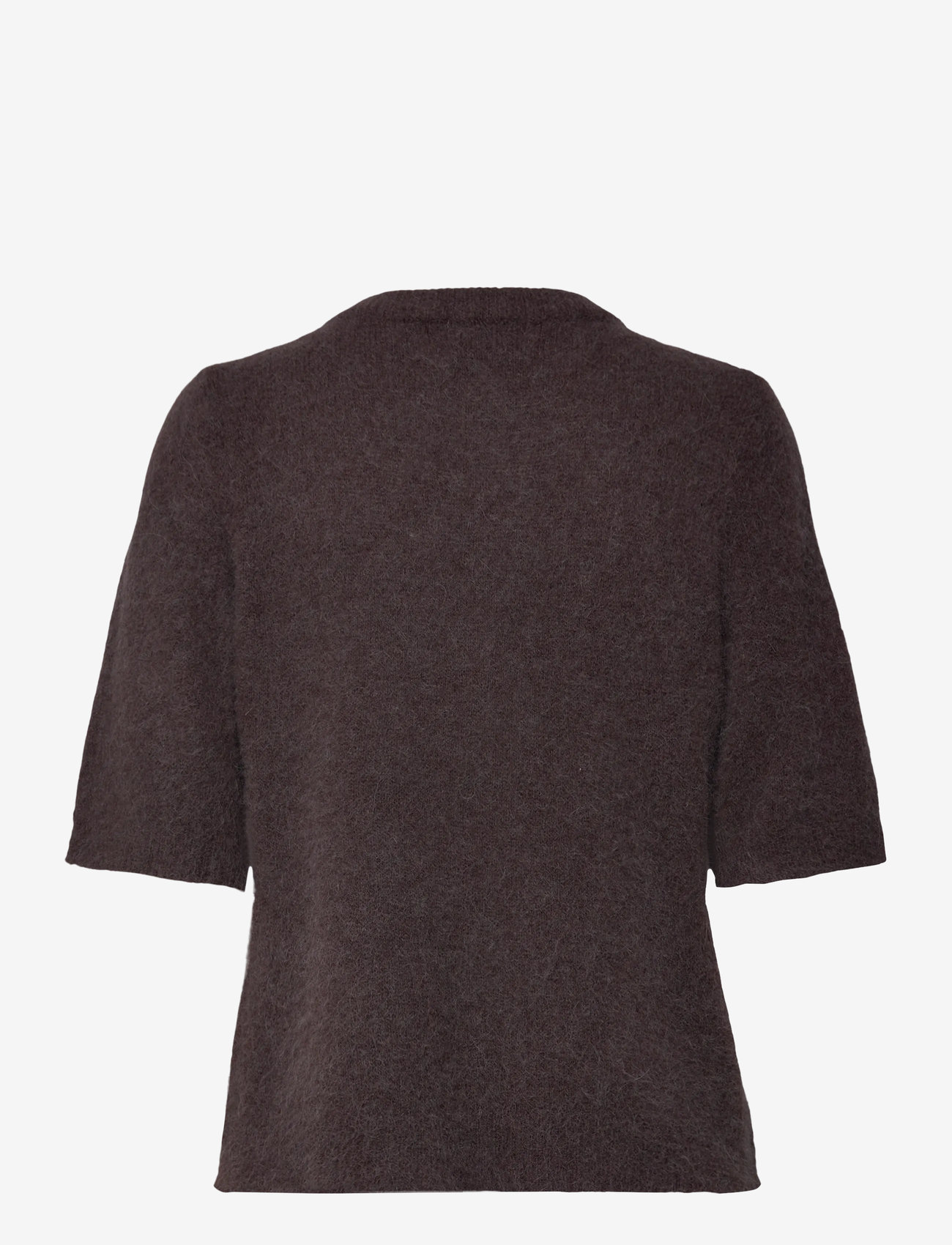 Noella - Kae SS Knit Cardigan - herbstliche kleidung - chocolate - 1