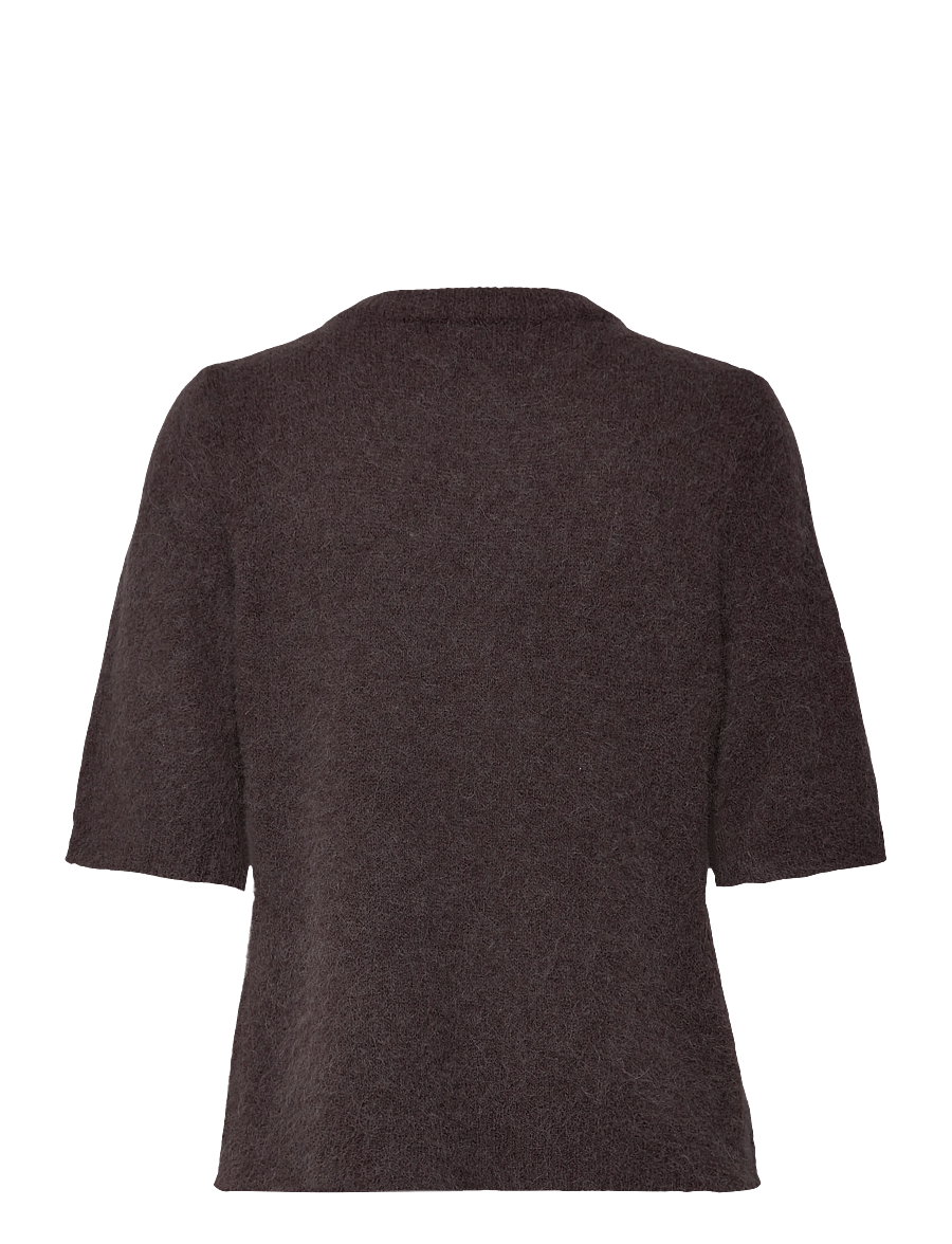 Noella - Kae SS Knit Cardigan - kardiganid - chocolate - 1