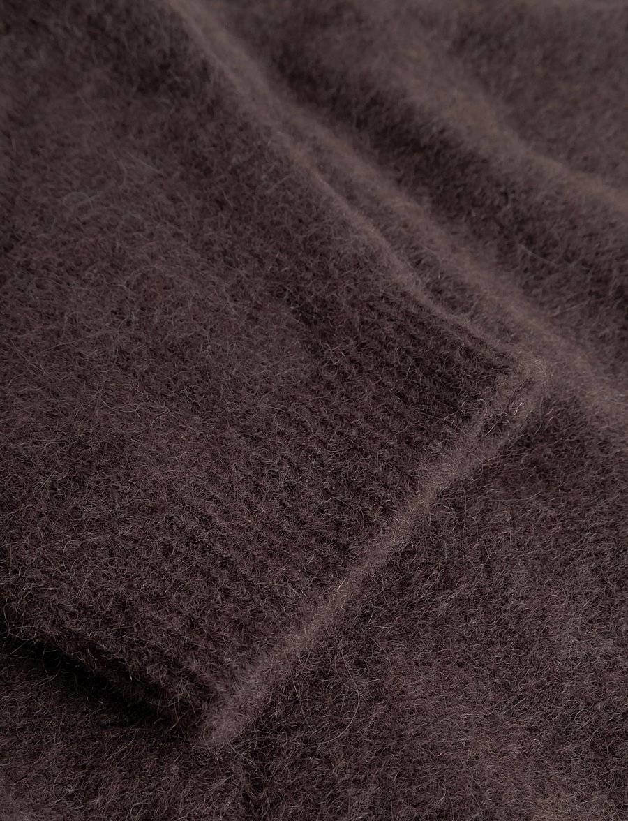 Noella - Kae SS Knit Cardigan - cardigans - chocolate - 3