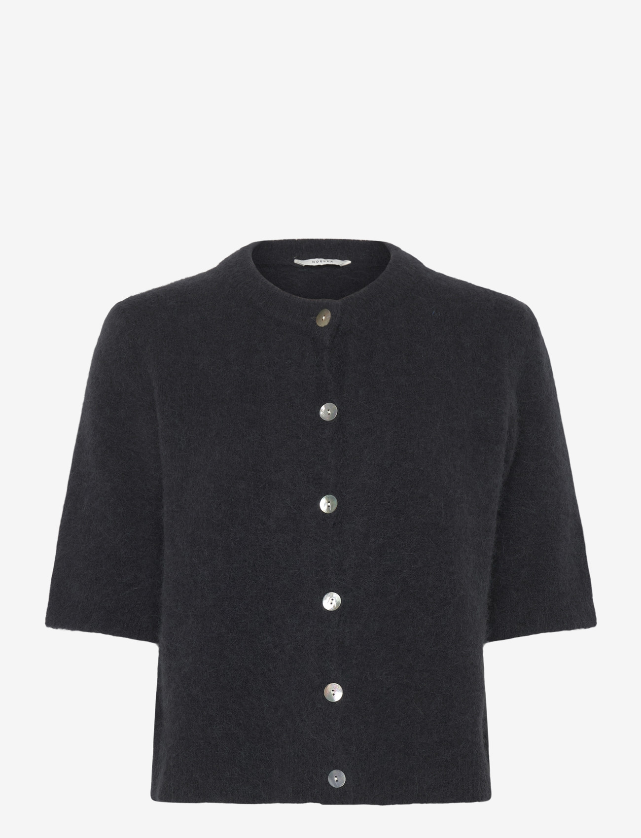 Noella - Kae SS Knit Cardigan - cardigans - dark grey - 0