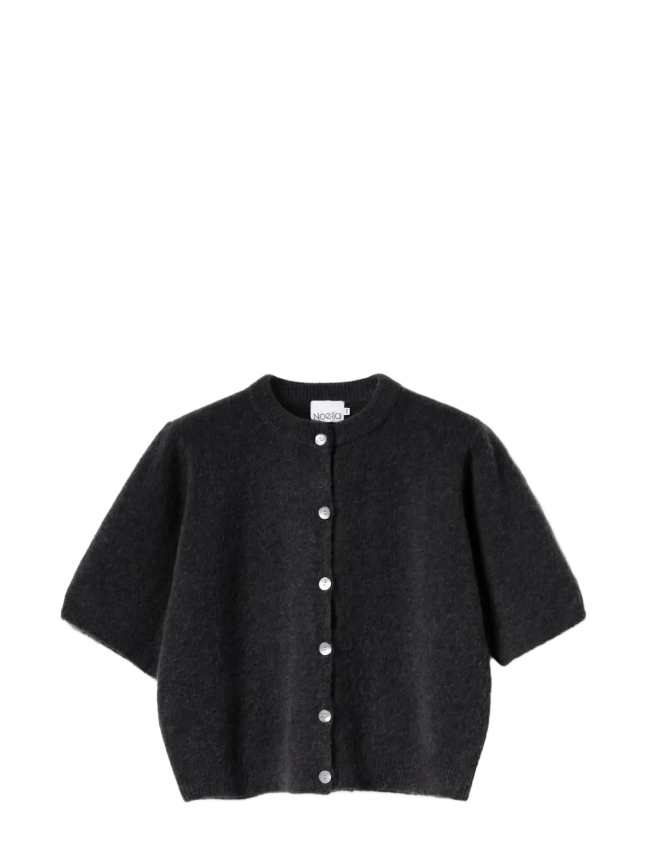 Noella Kae SS Knit Cardigan - Tøj - DARK GREY / grey