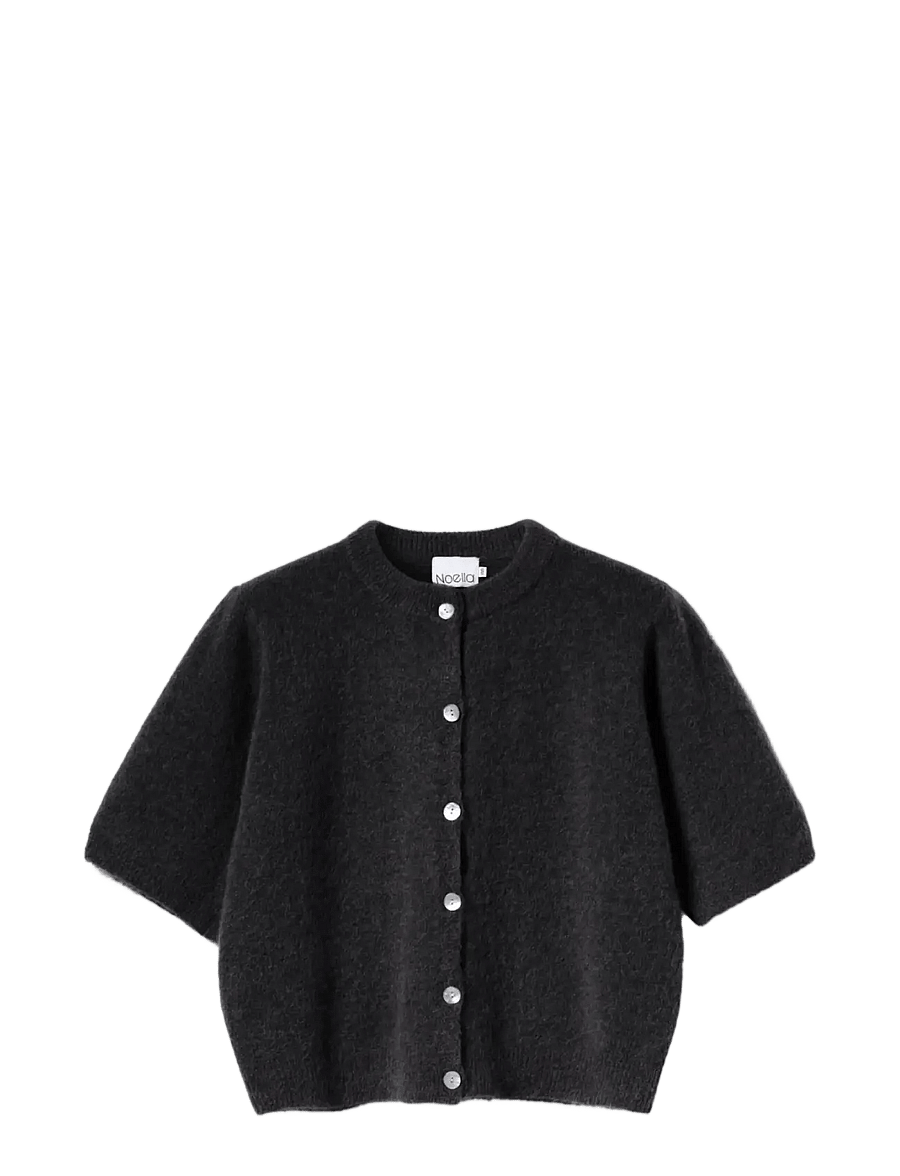 Noella - Kae SS Knit Cardigan - kardiganid - dark grey - 0