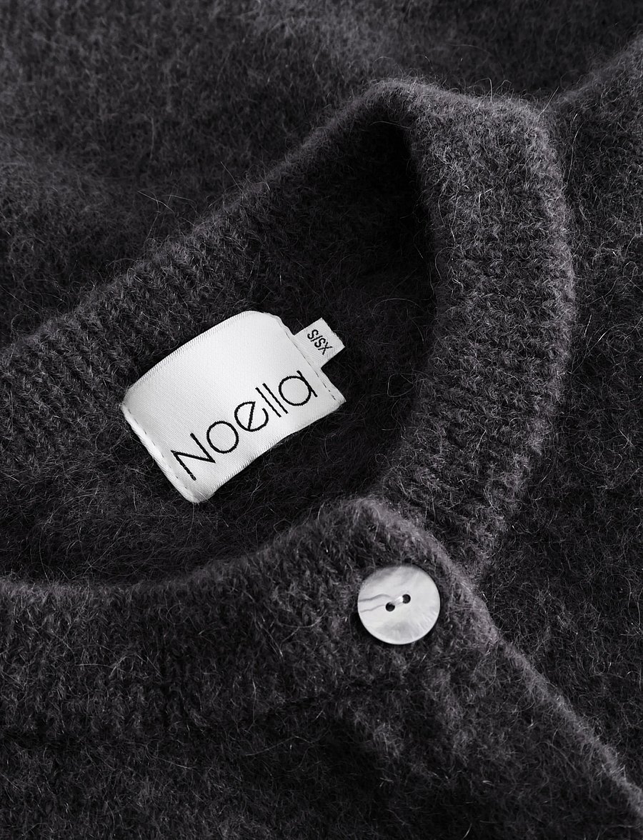 Noella - Kae SS Knit Cardigan - kardiganid - dark grey - 2