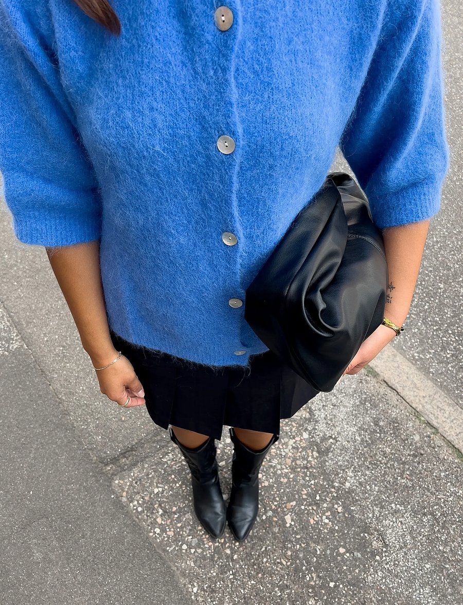 Noella - Kae SS Knit Cardigan - cardigans - dove blue - 5