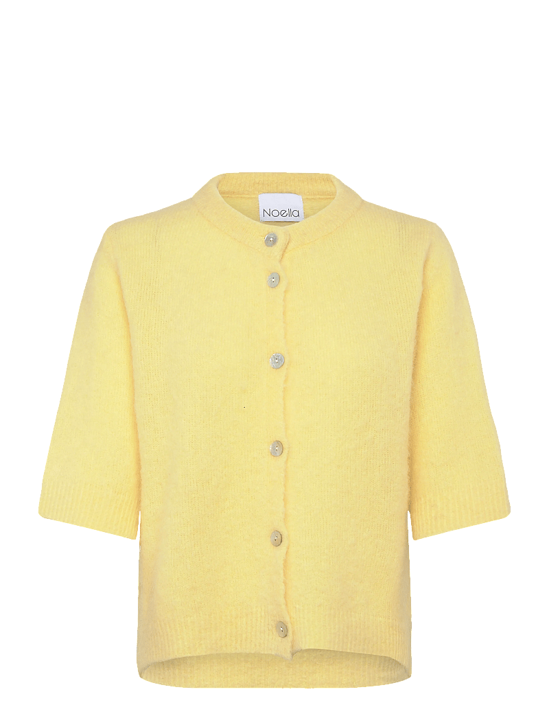 Noella - Kae SS Knit Cardigan - cardigans - light yellow - 0
