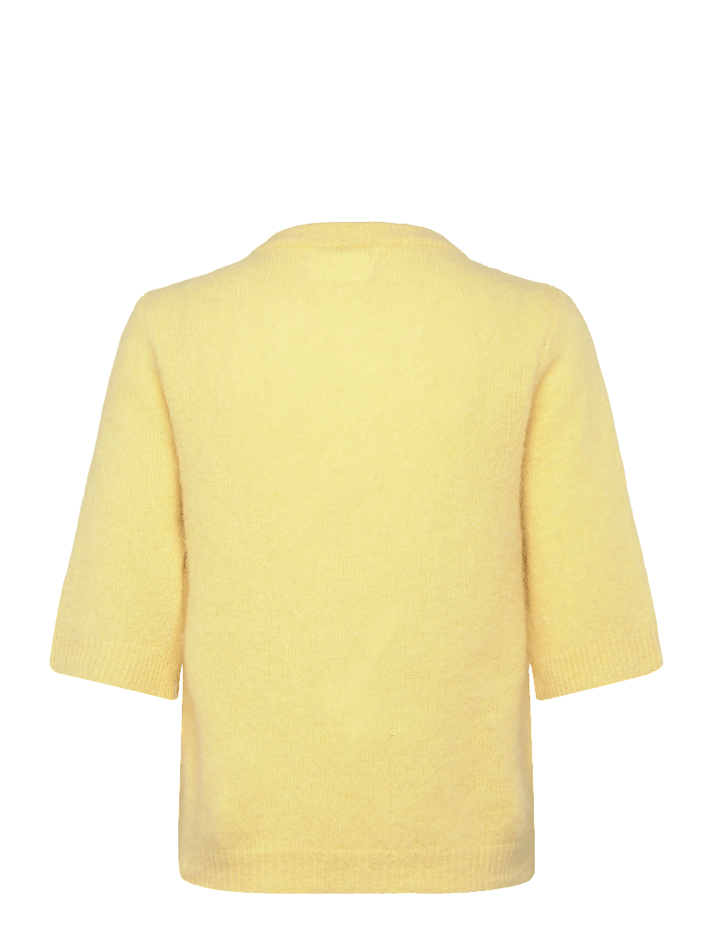Noella - Kae SS Knit Cardigan - cardigans - light yellow - 1