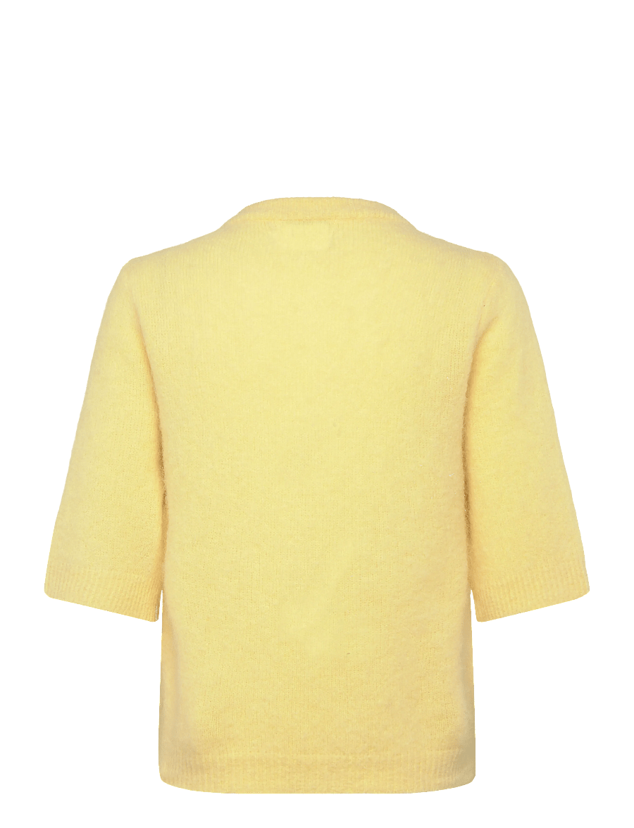 Noella - Kae SS Knit Cardigan - cardigans - light yellow - 1