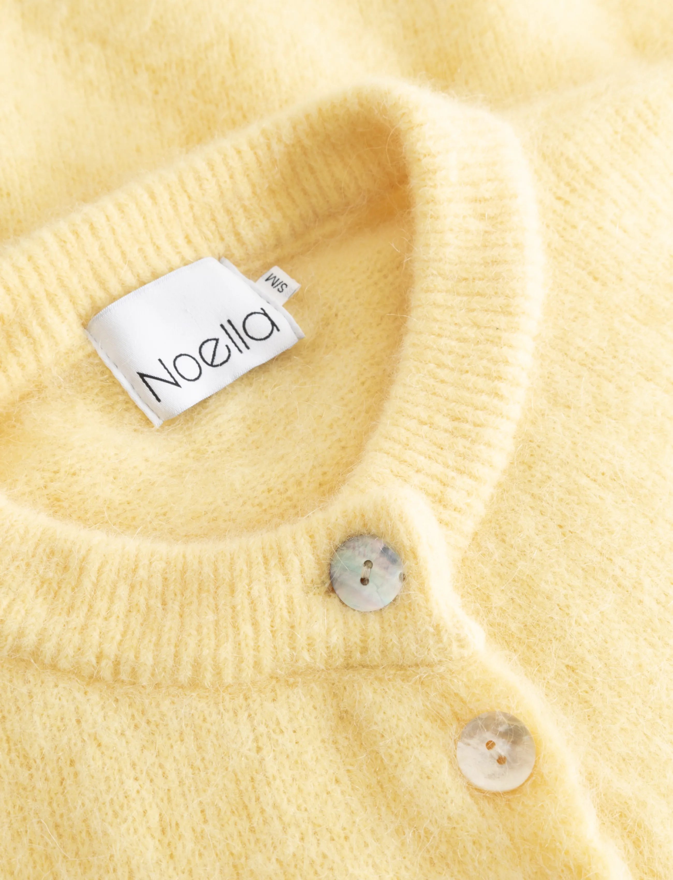 Noella - Kae SS Knit Cardigan - cardigans - light yellow - 2