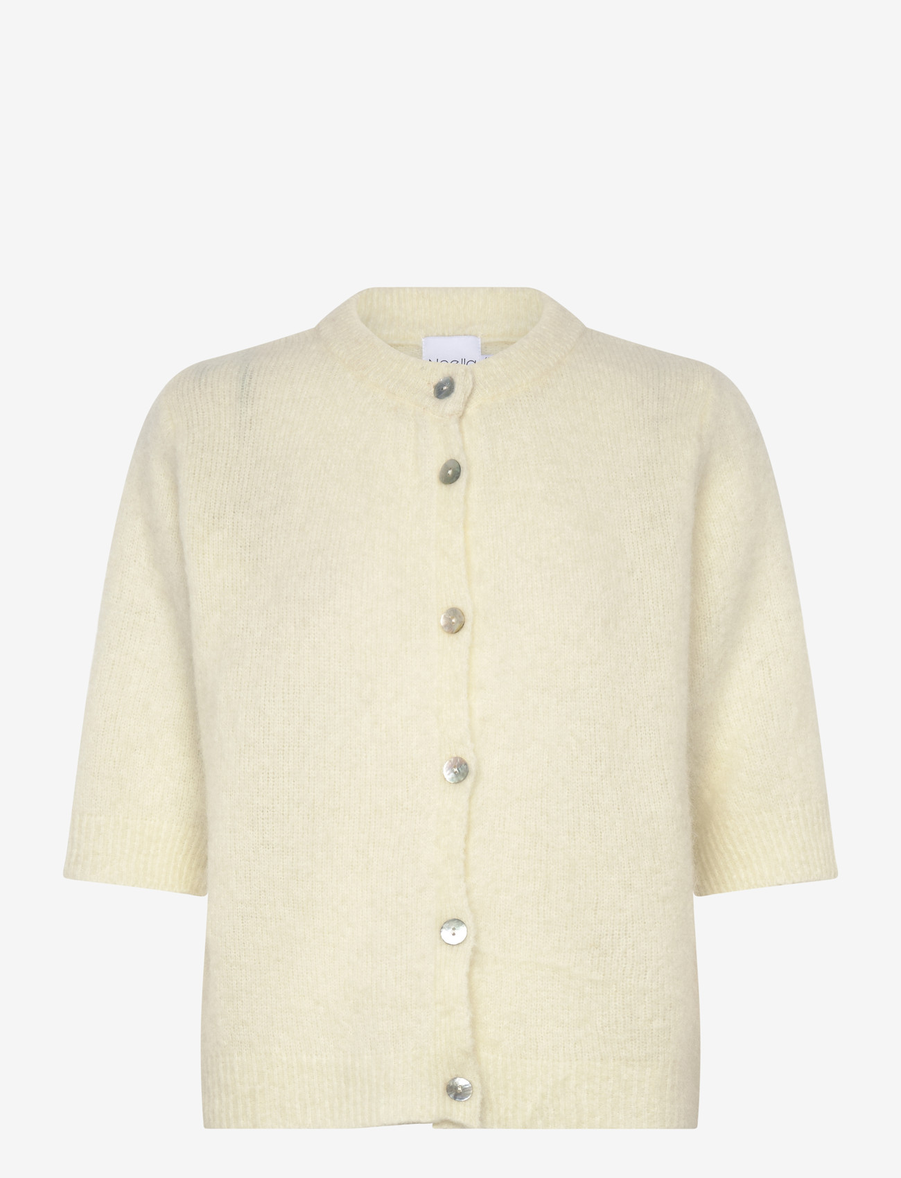 Noella - Kae SS Knit Cardigan - kardiganid - oyster - 0