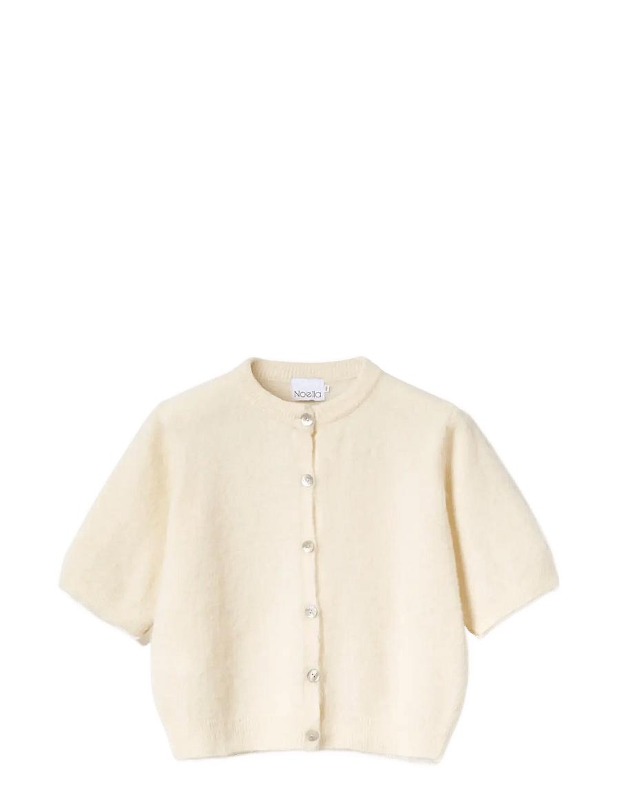 Noella - Kae SS Knit Cardigan - strickjacken - oyster - 1