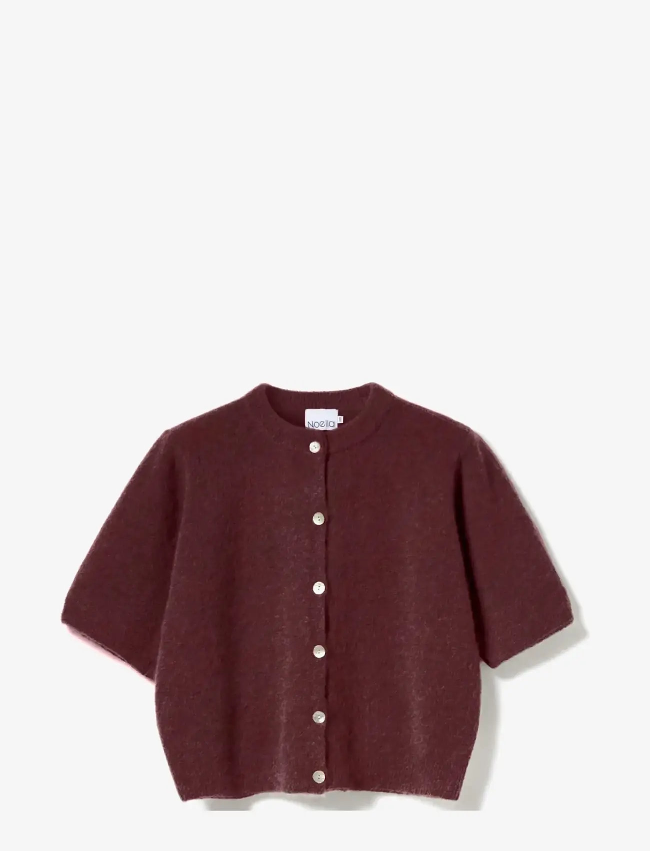 Noella - Kae SS Knit Cardigan - cardigans - rust - 2