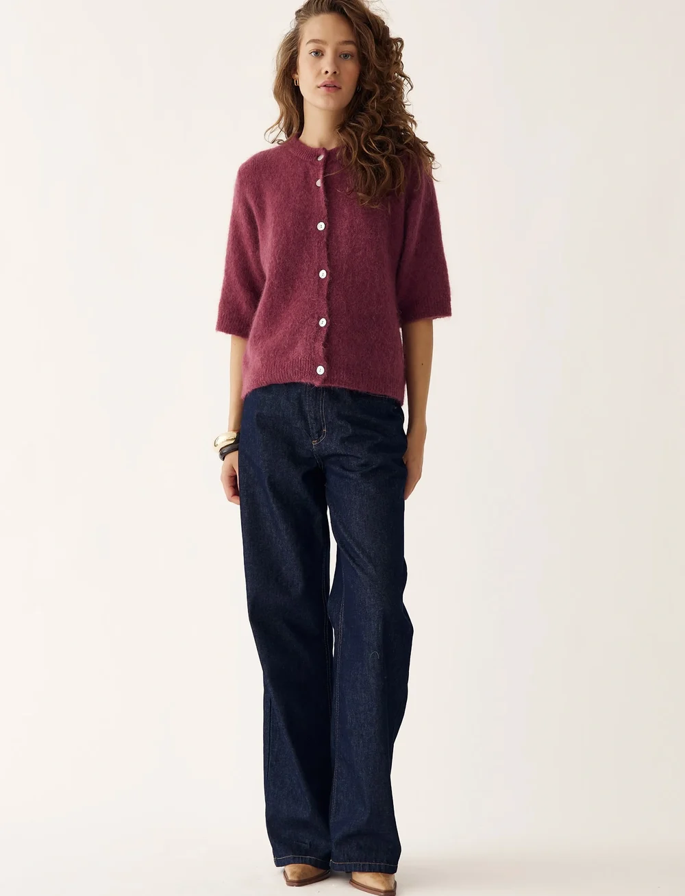 Noella - Kae SS Knit Cardigan - kardiganid - rust - 0