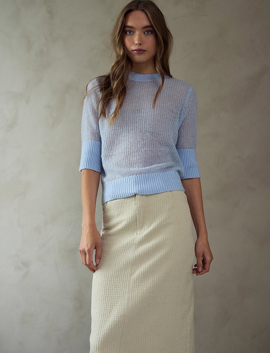 Noella - Kanoa Skirt - jupes en jeans - oyster - 3