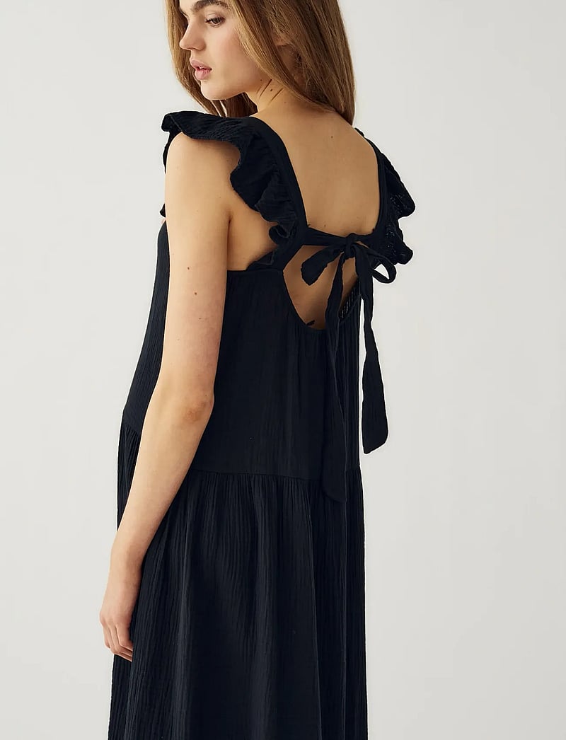 Noella - Lina Dress - sommarklänningar - black - 3