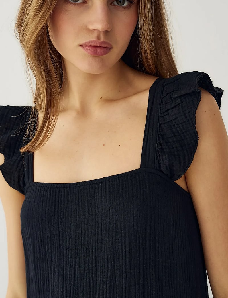 Noella - Lina Dress - sommarklänningar - black - 4