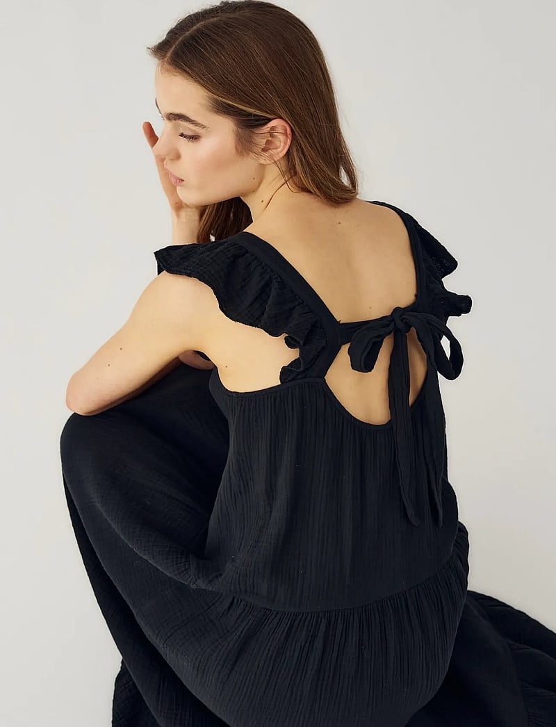 Noella - Lina Dress - sommarklänningar - black - 5