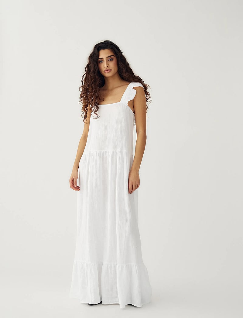 Noella - Lina Dress - sommarklänningar - white - 5