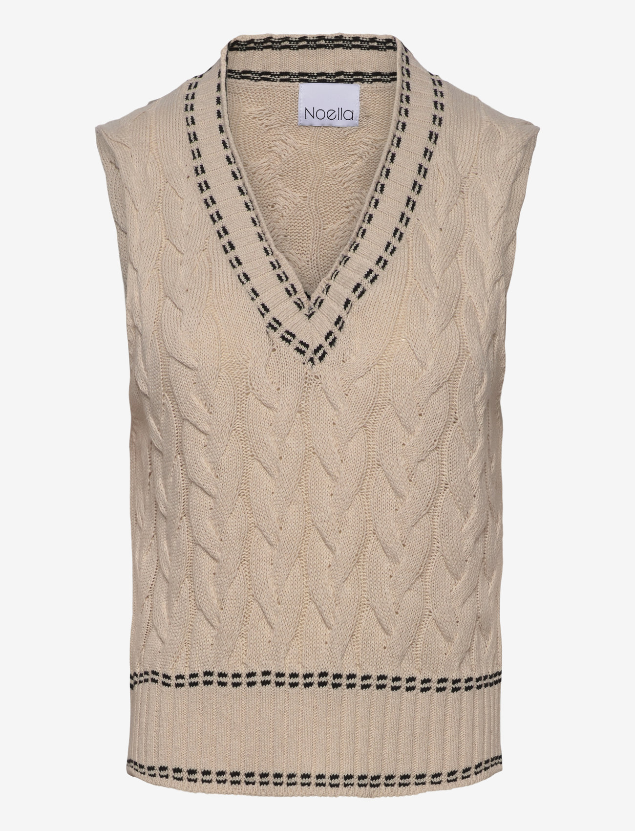 Noella - Gio Knit Vest - stickade västar - ivory - 1