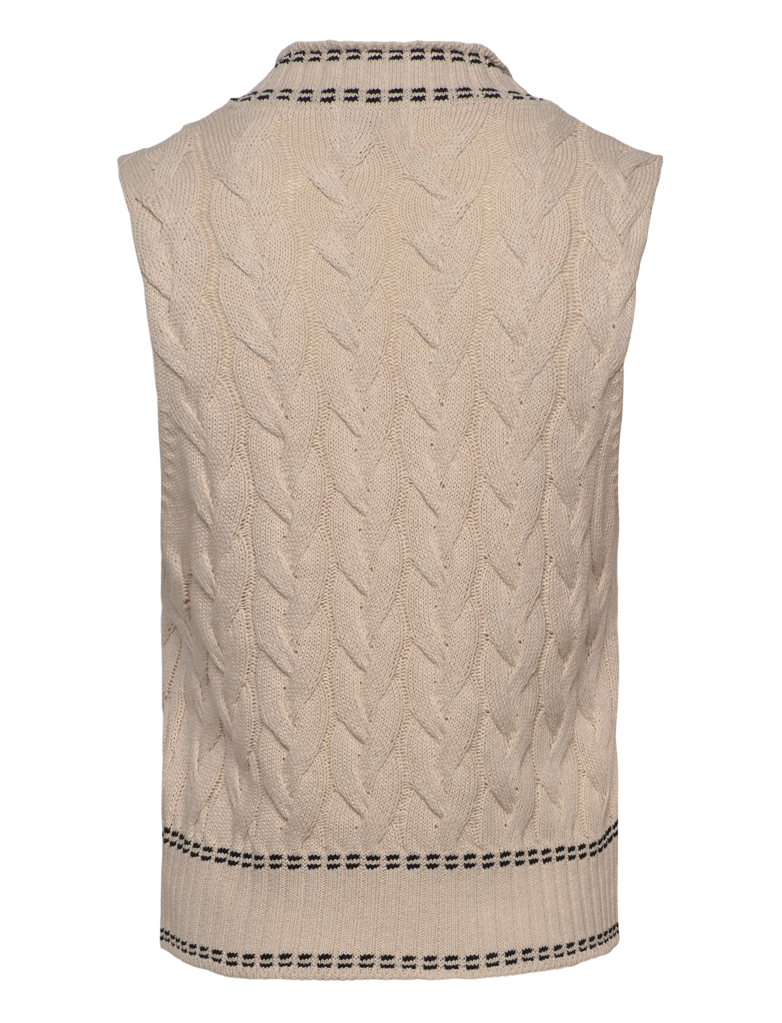 Noella - Gio Knit Vest - kootud vestid - ivory - 2