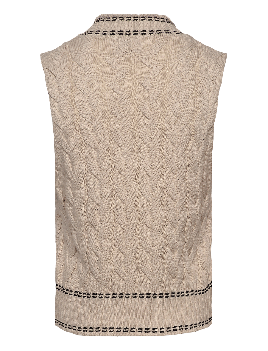 Noella - Gio Knit Vest - stickade västar - ivory - 2