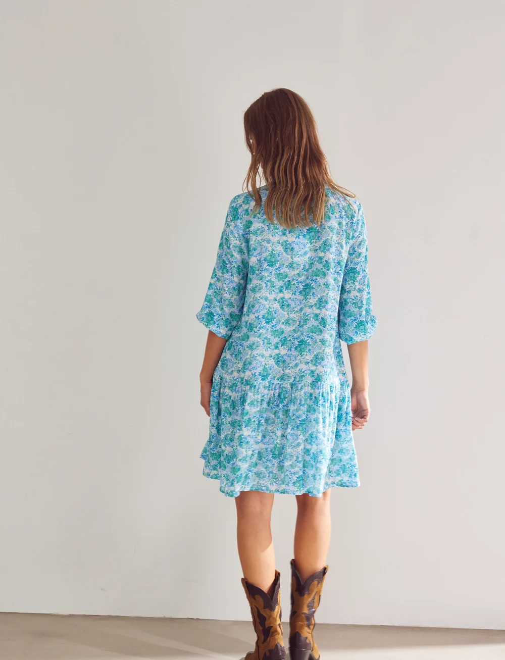 Noella - Imogene Dress - sommarklänningar - cindy blue print - 3