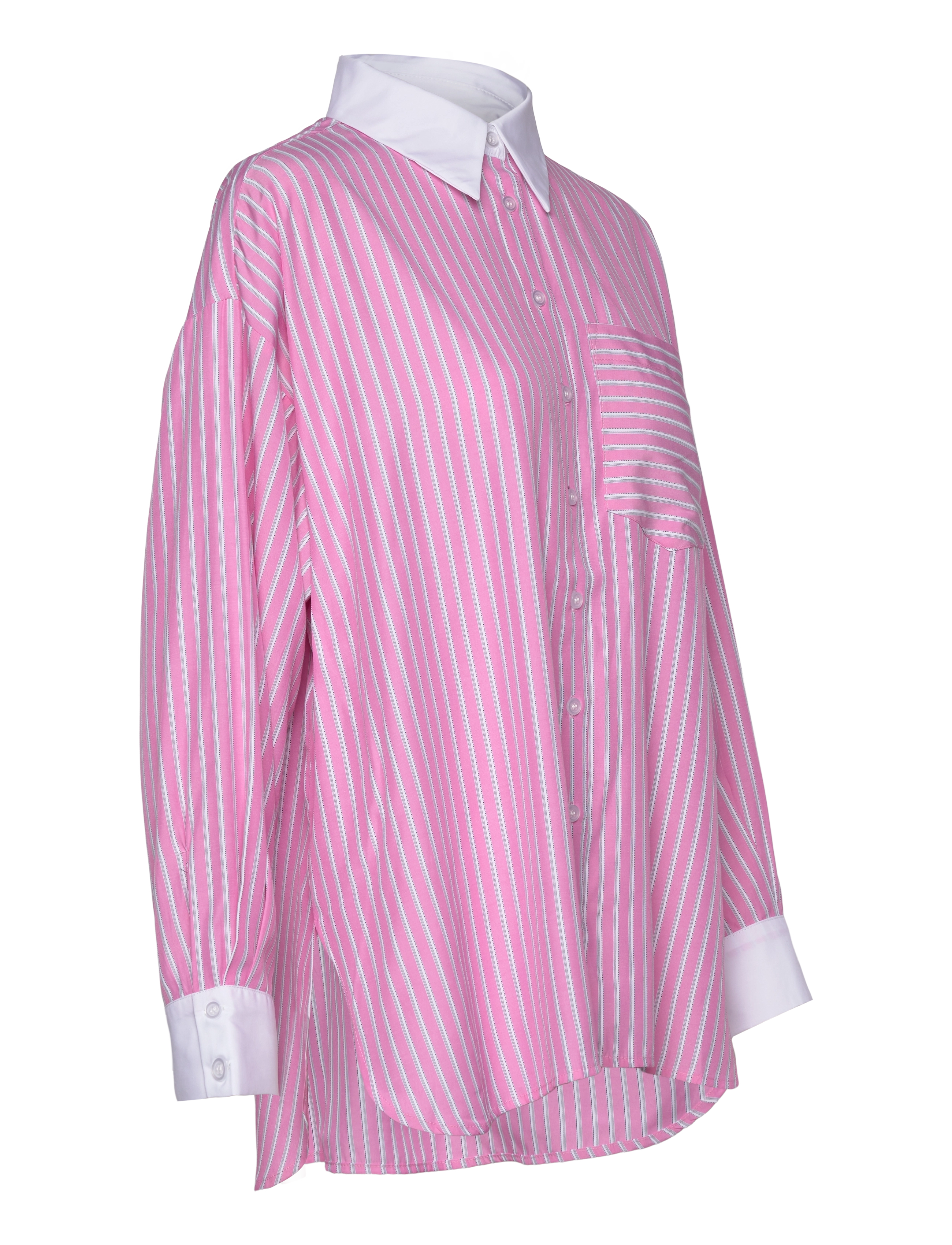Noella - Lakelynn Shirt - langärmlige hemden - carsyn pink stripe - 3