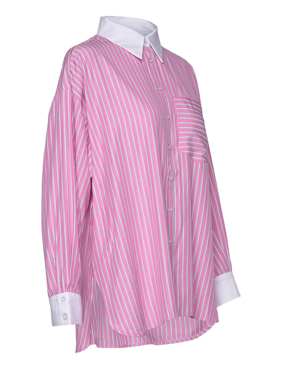 Noella - Lakelynn Shirt - langärmlige hemden - carsyn pink stripe - 3