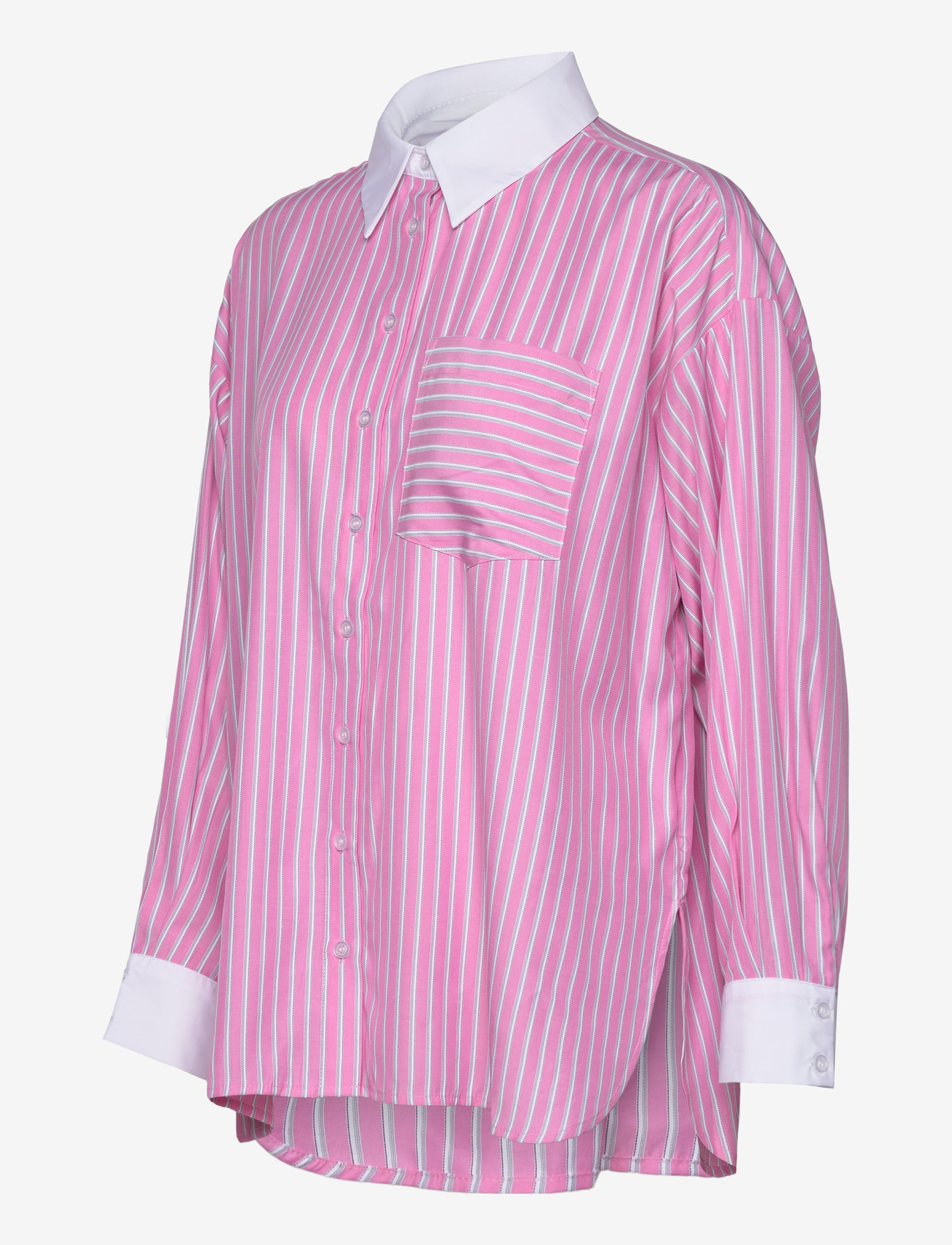 Noella - Lakelynn Shirt - langærmede skjorter - carsyn pink stripe - 4