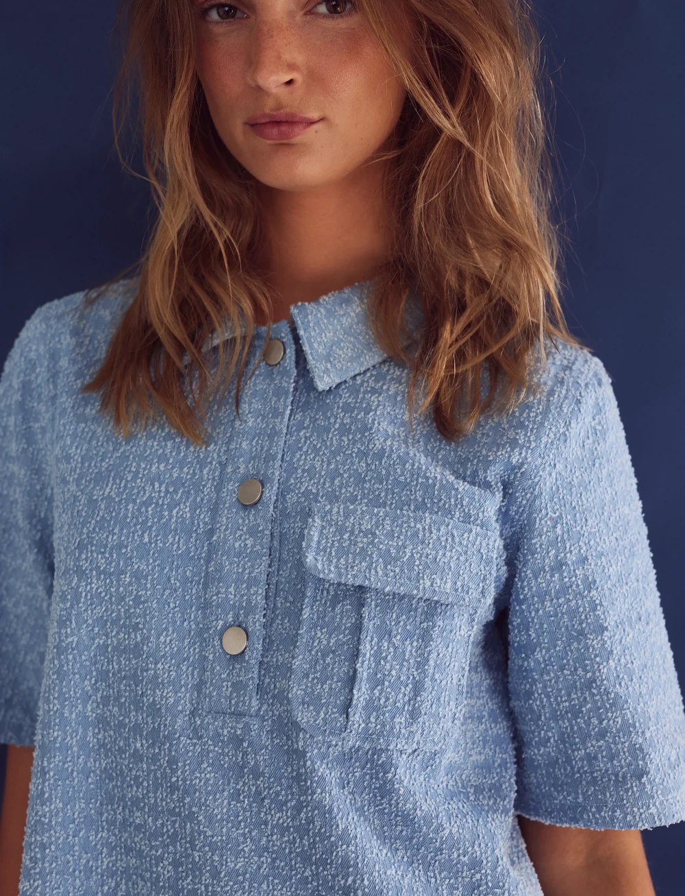 Noella - Jozie Dress - skjortklänningar - light blue wash - 4