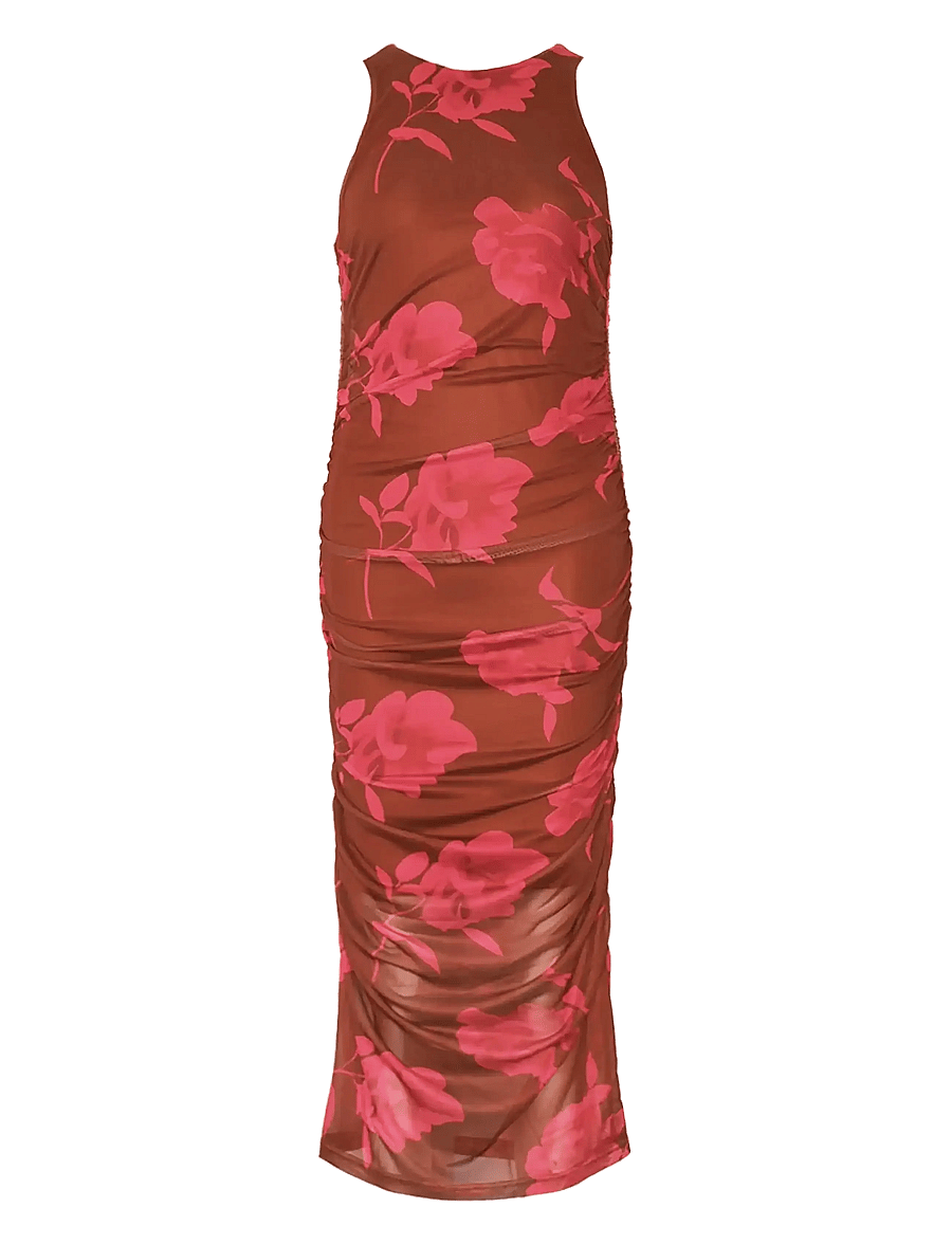 Noella - Leanna Dress - stramme kjoler - cassie brown print - 1
