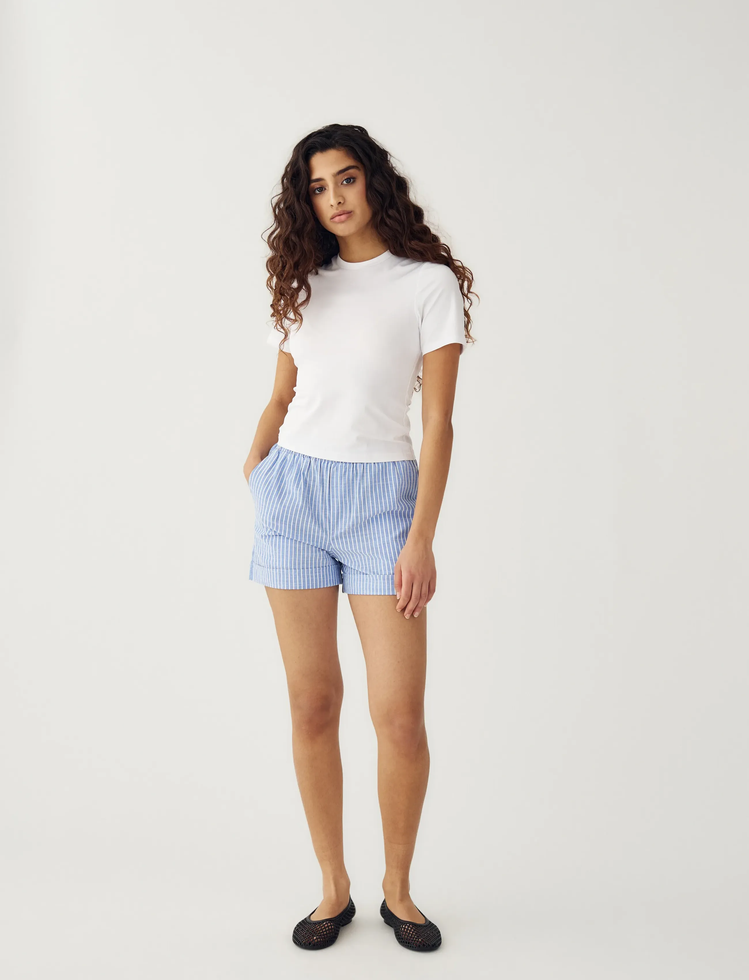 Noella - Letty Shorts - lühikesed vabaajapüksid - blue stripe - 5