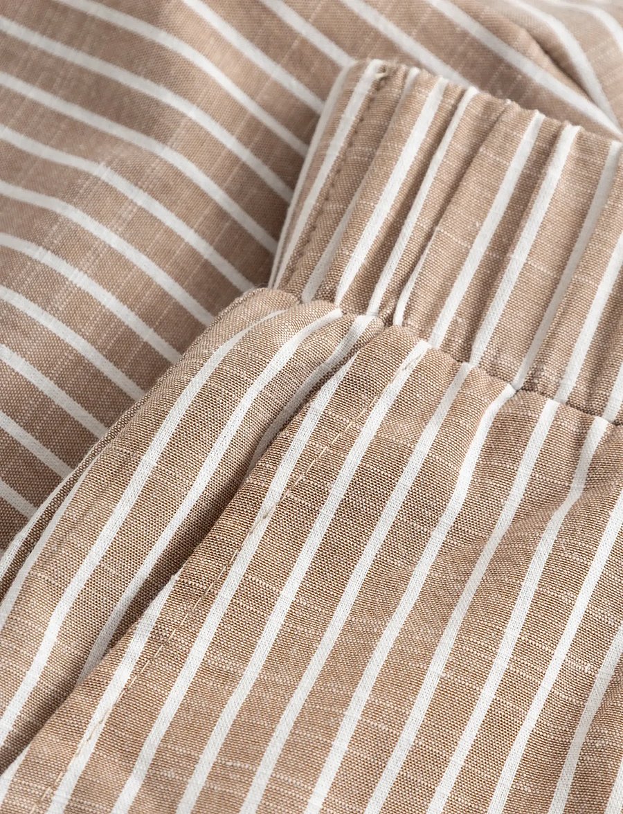 Noella - Letty Shorts - casual shorts - sand stripe - 5