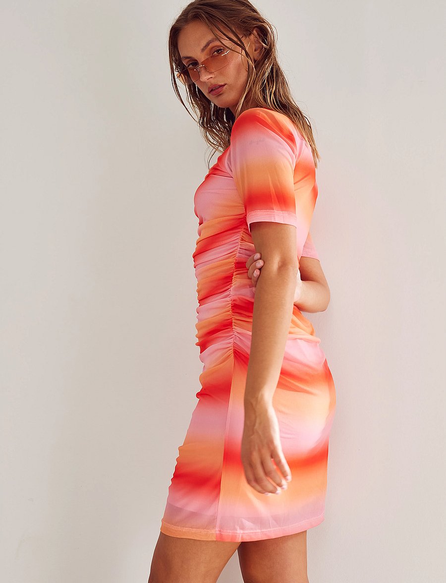 Noella - Linda Dress - bodycon dresses - chiara sunset print - 2