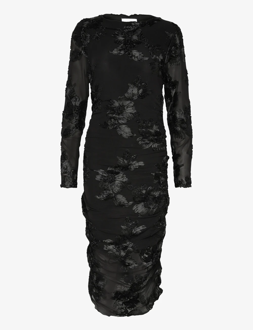 Noella - Lavinia L/S Dress - fodralklänningar - black - 0