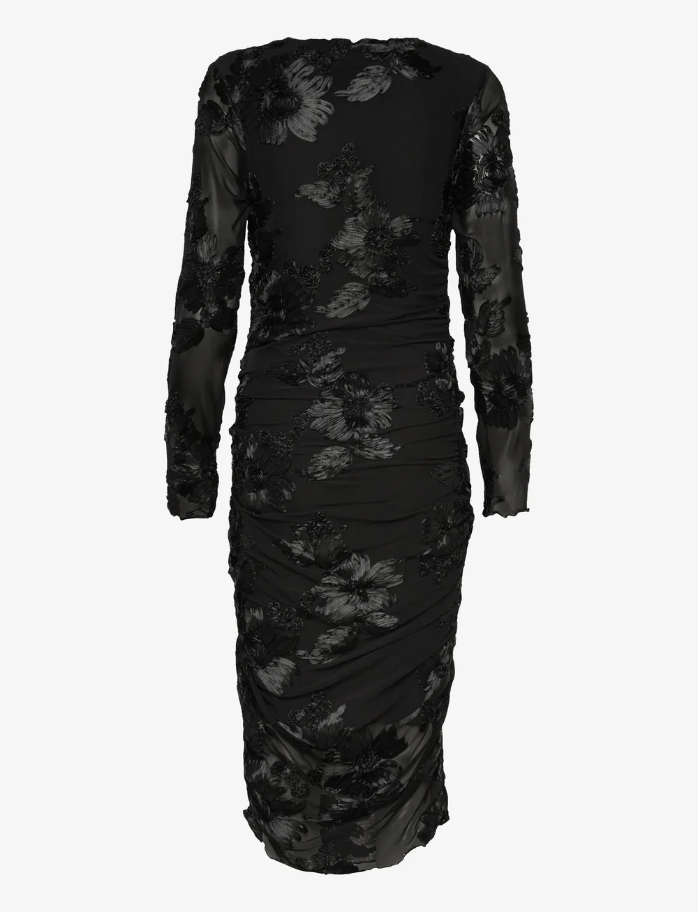 Noella - Lavinia L/S Dress - fodralklänningar - black - 1
