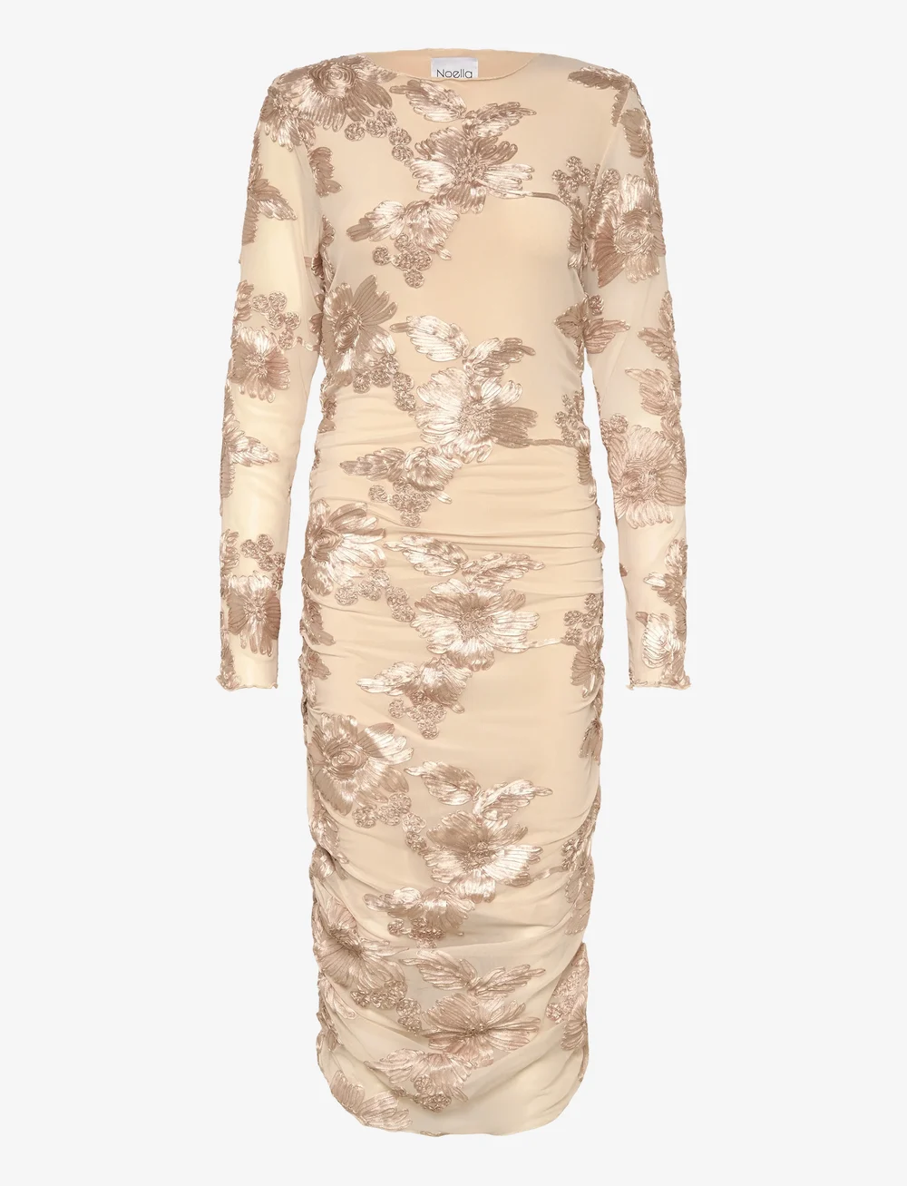 Noella - Lavinia L/S Dress - fodralklänningar - ivory - 0