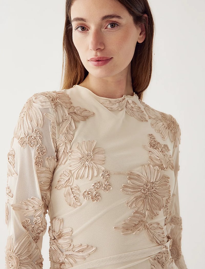 Noella - Lavinia L/S Dress - liibuvad kleidid - ivory - 5