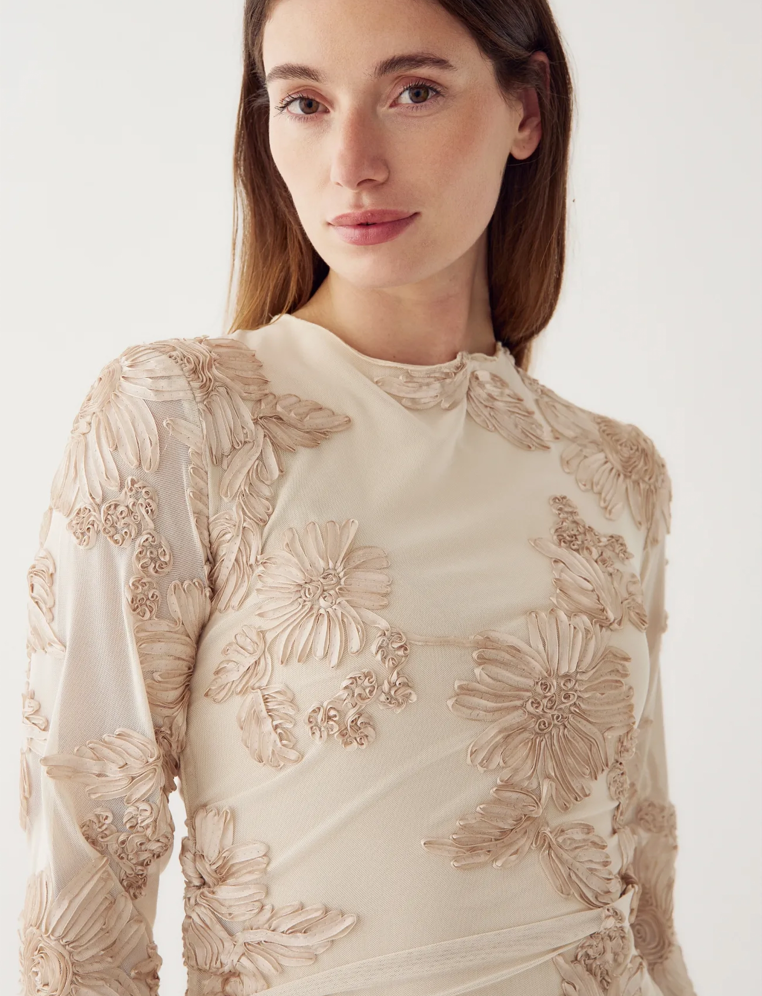 Noella - Lavinia L/S Dress - partíkjólar - ivory - 5