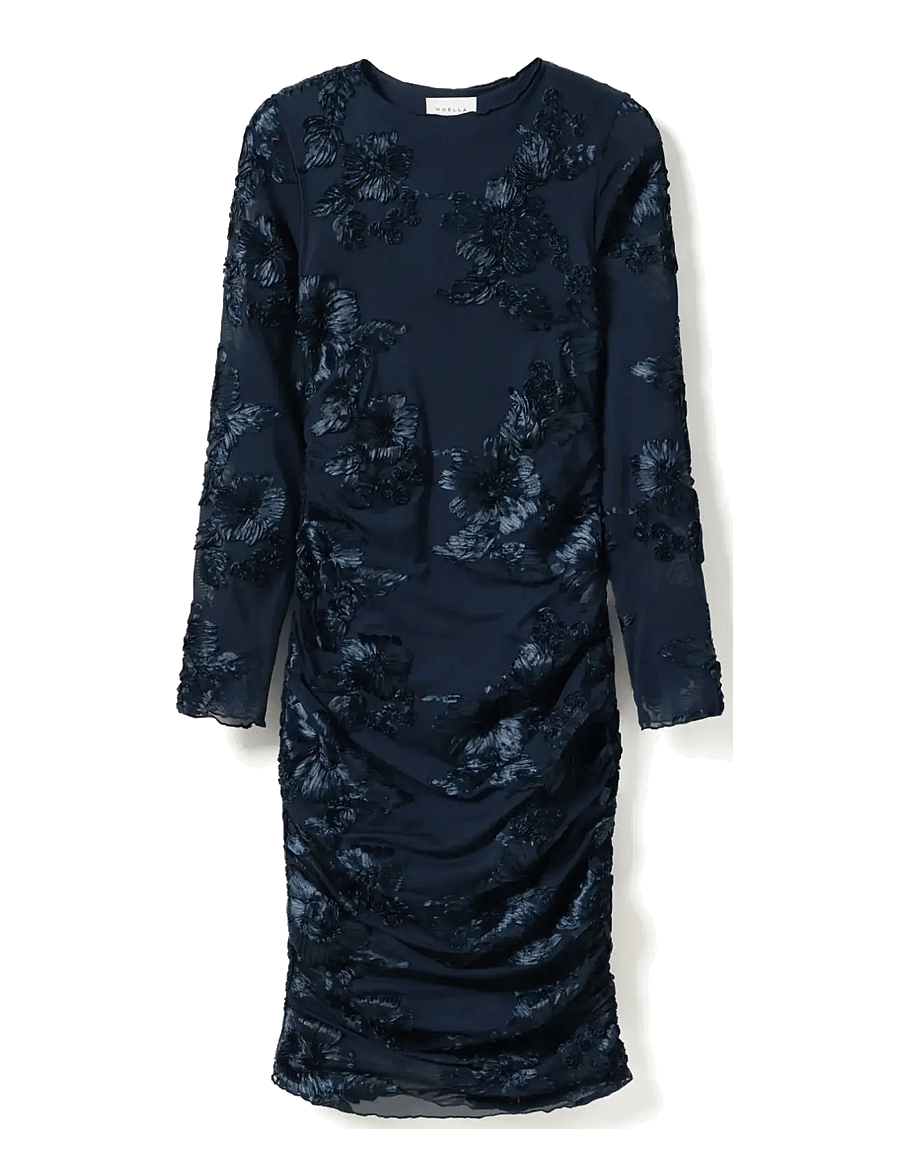 Noella - Lavinia L/S Dress - pidulikud kleidid - navy - 1