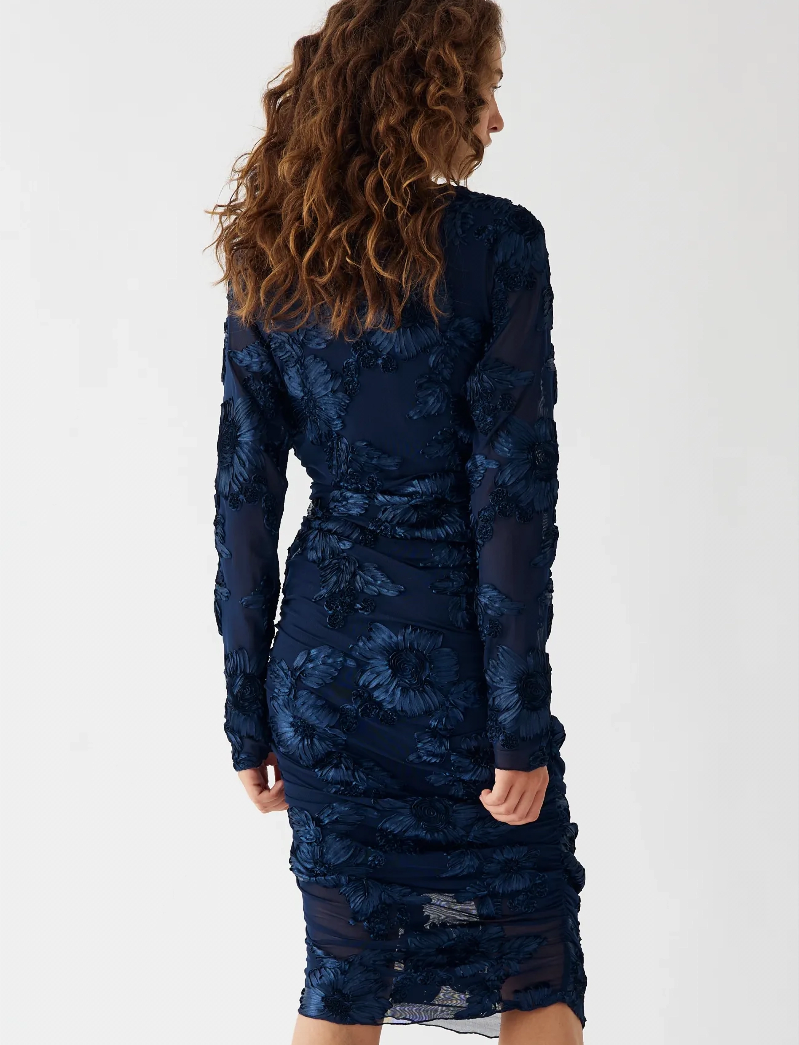 Noella - Lavinia L/S Dress - pidulikud kleidid - navy - 4