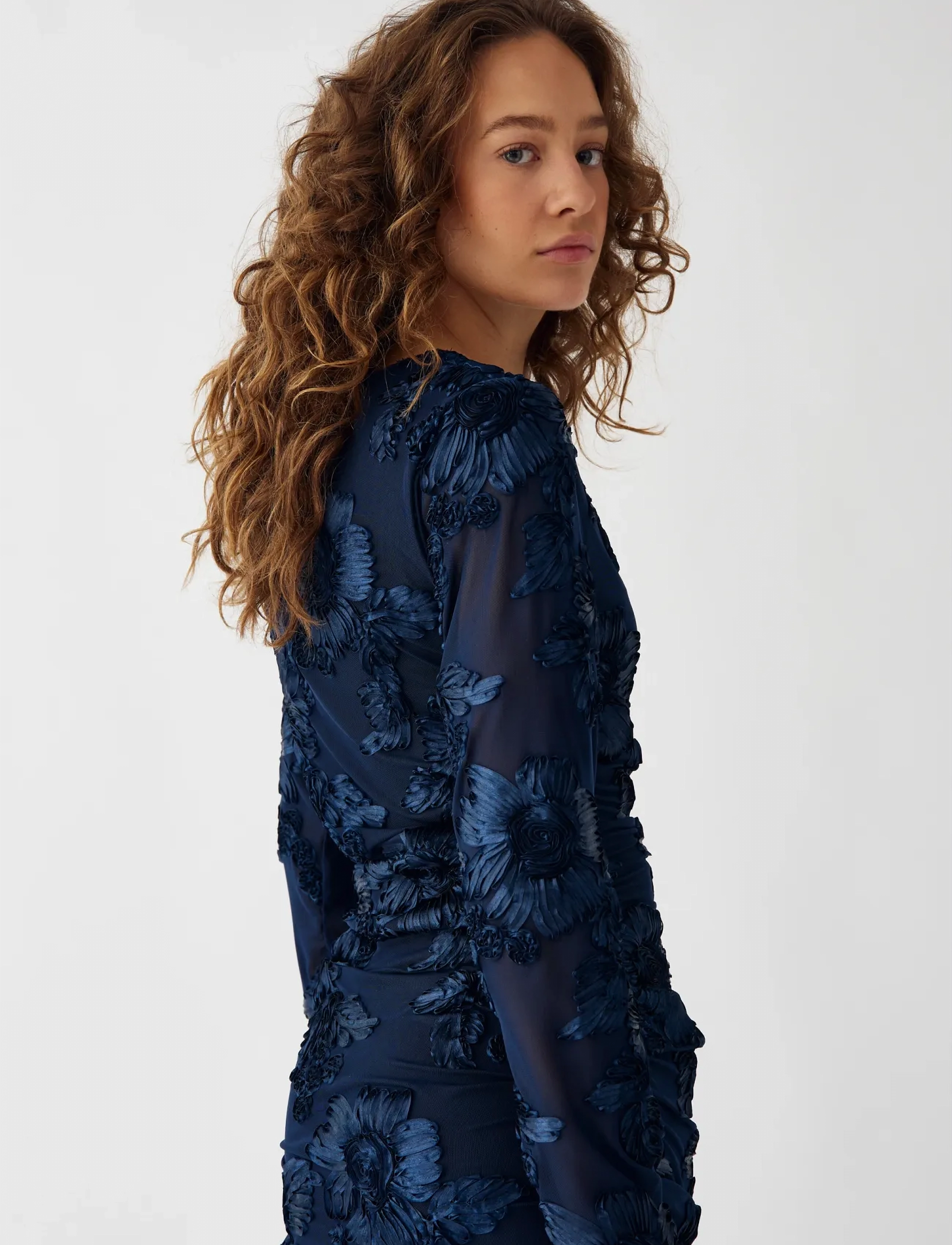 Noella - Lavinia L/S Dress - pidulikud kleidid - navy - 5