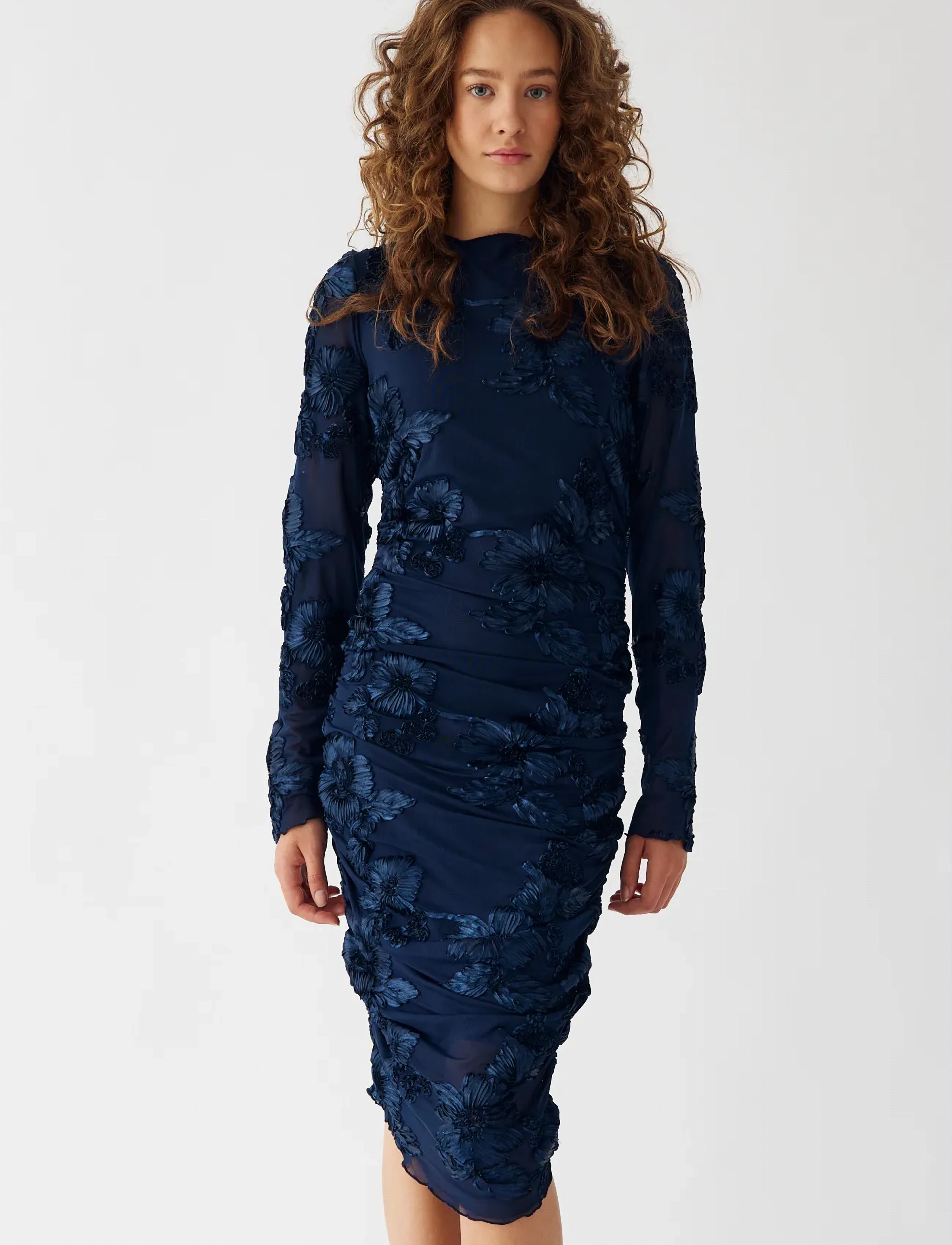 Noella - Lavinia L/S Dress - pidulikud kleidid - navy - 3