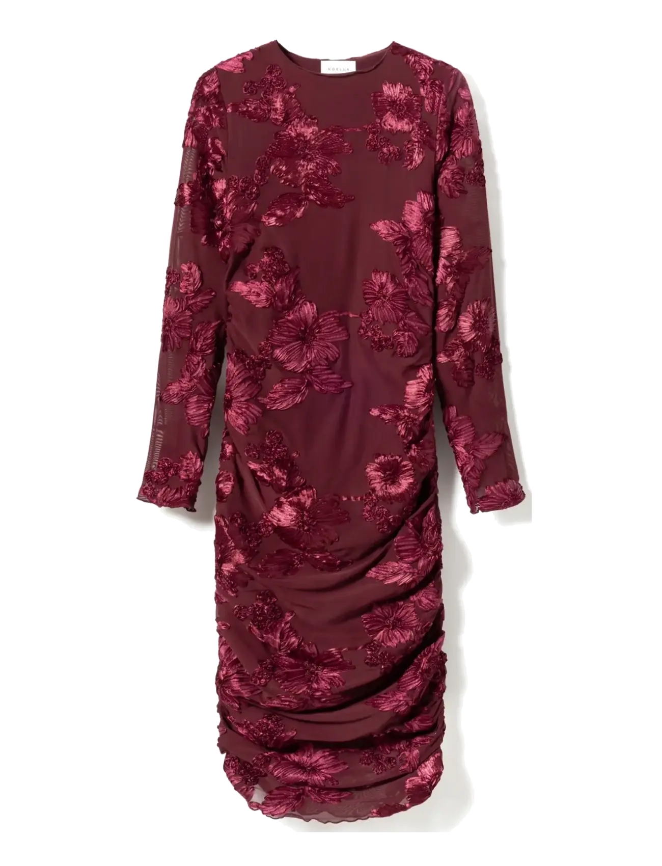 NOELLA Lavinia L/S Kleid Burgundy - S - Damen