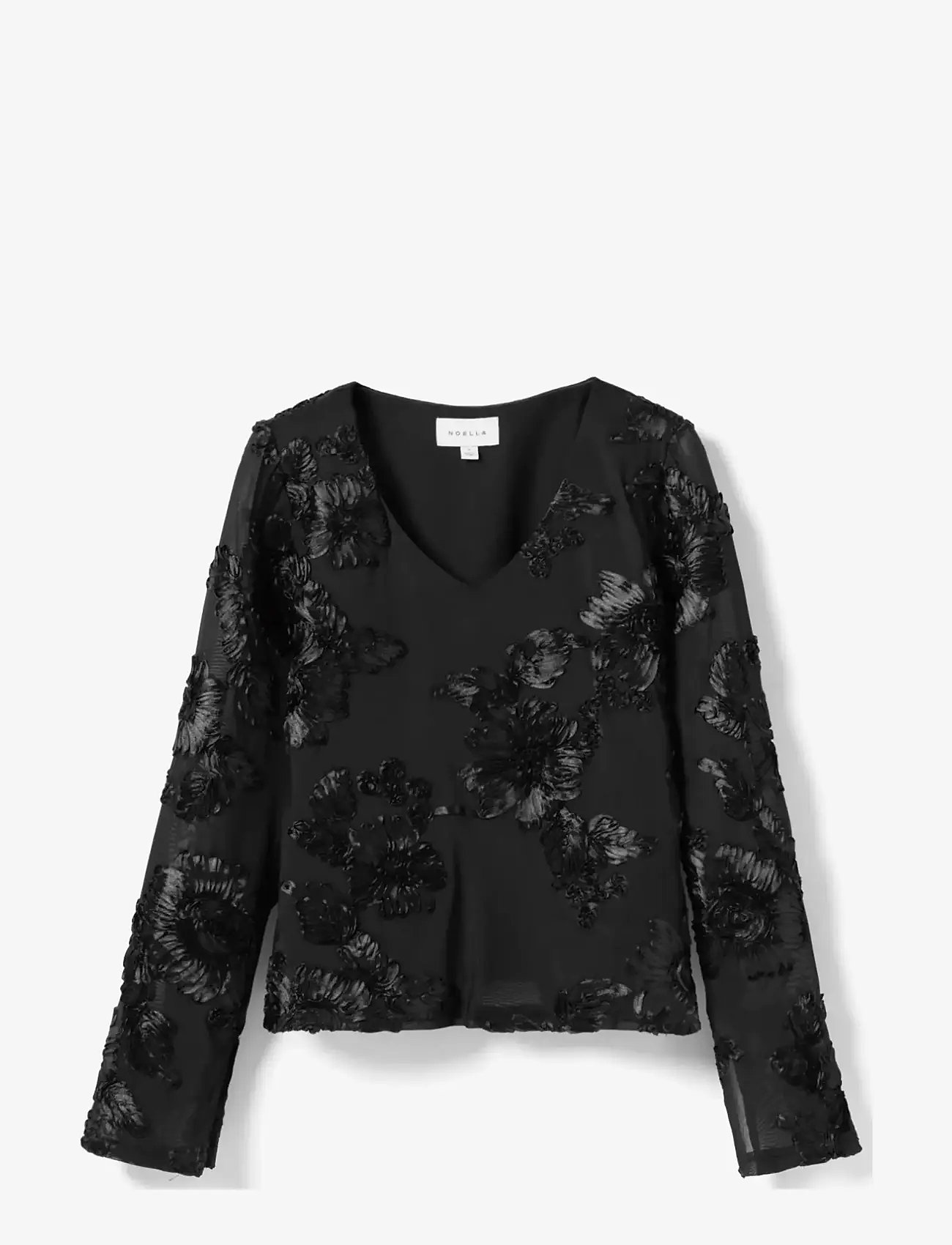 Noella - Lucille Top - langærmede bluser - black - 2