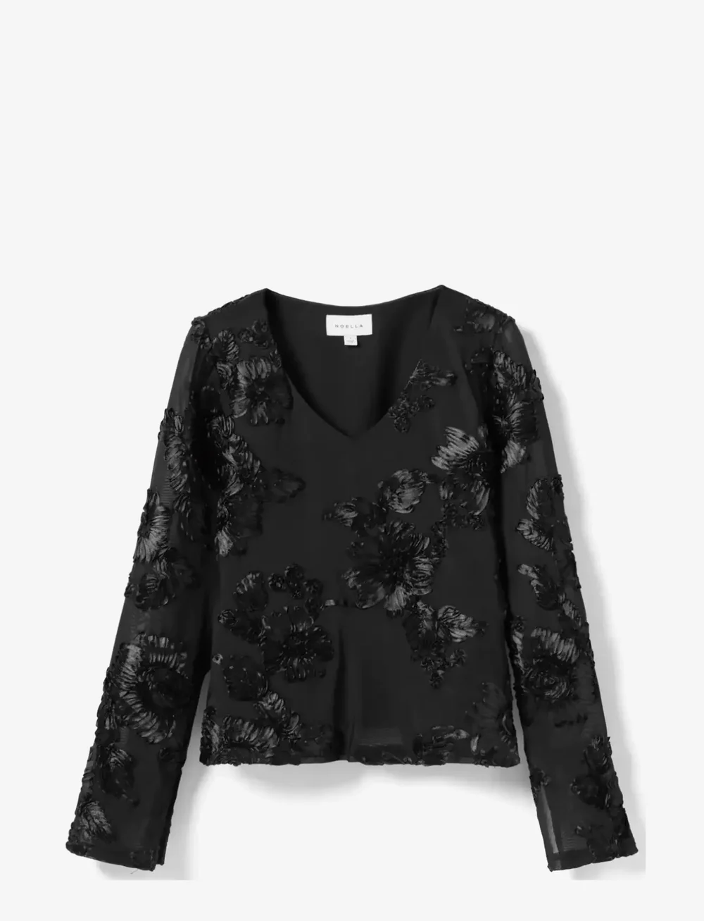 Noella - Lucille Top - langærmede bluser - black - 2