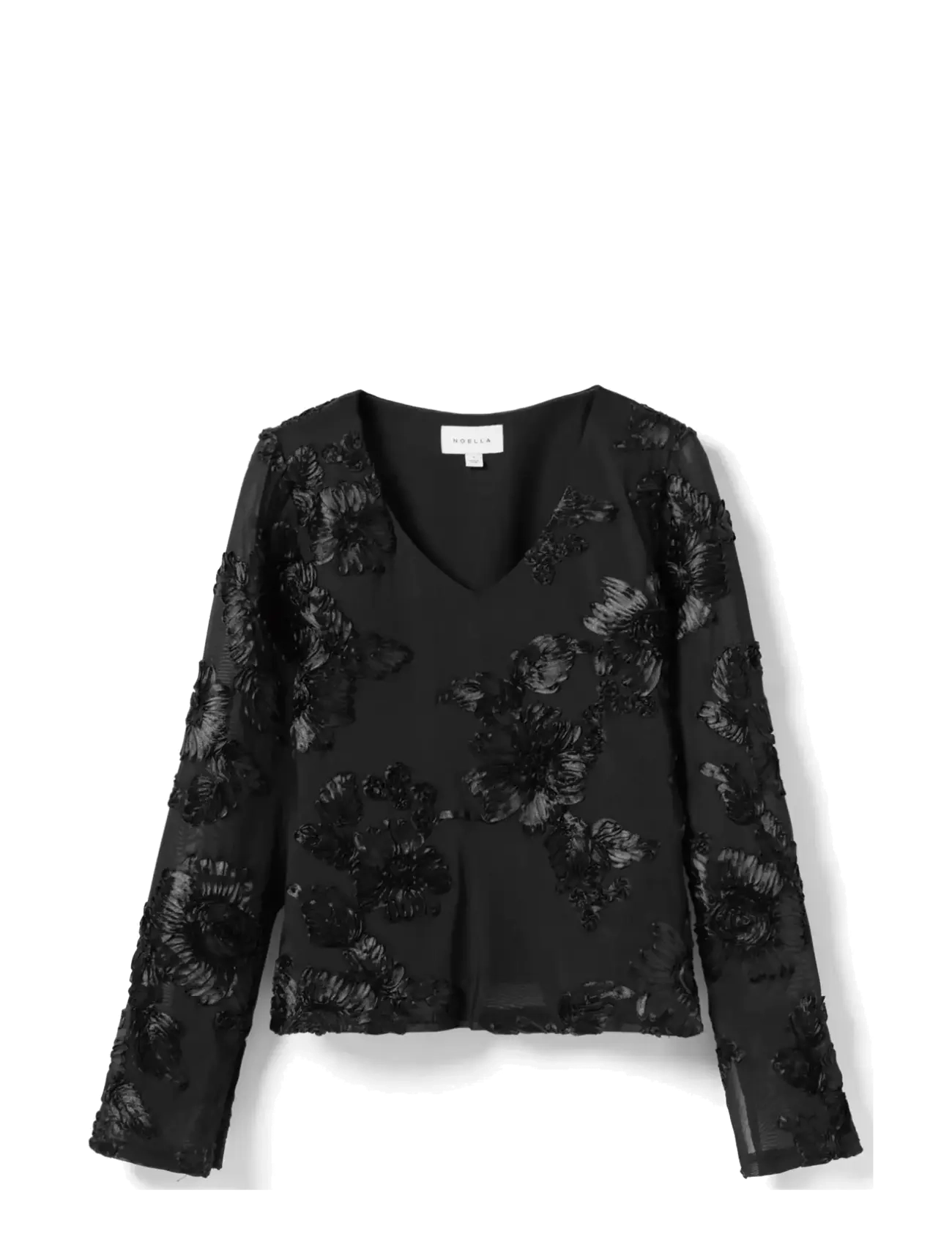 Noella - Lucille Top - langærmede bluser - black - 2